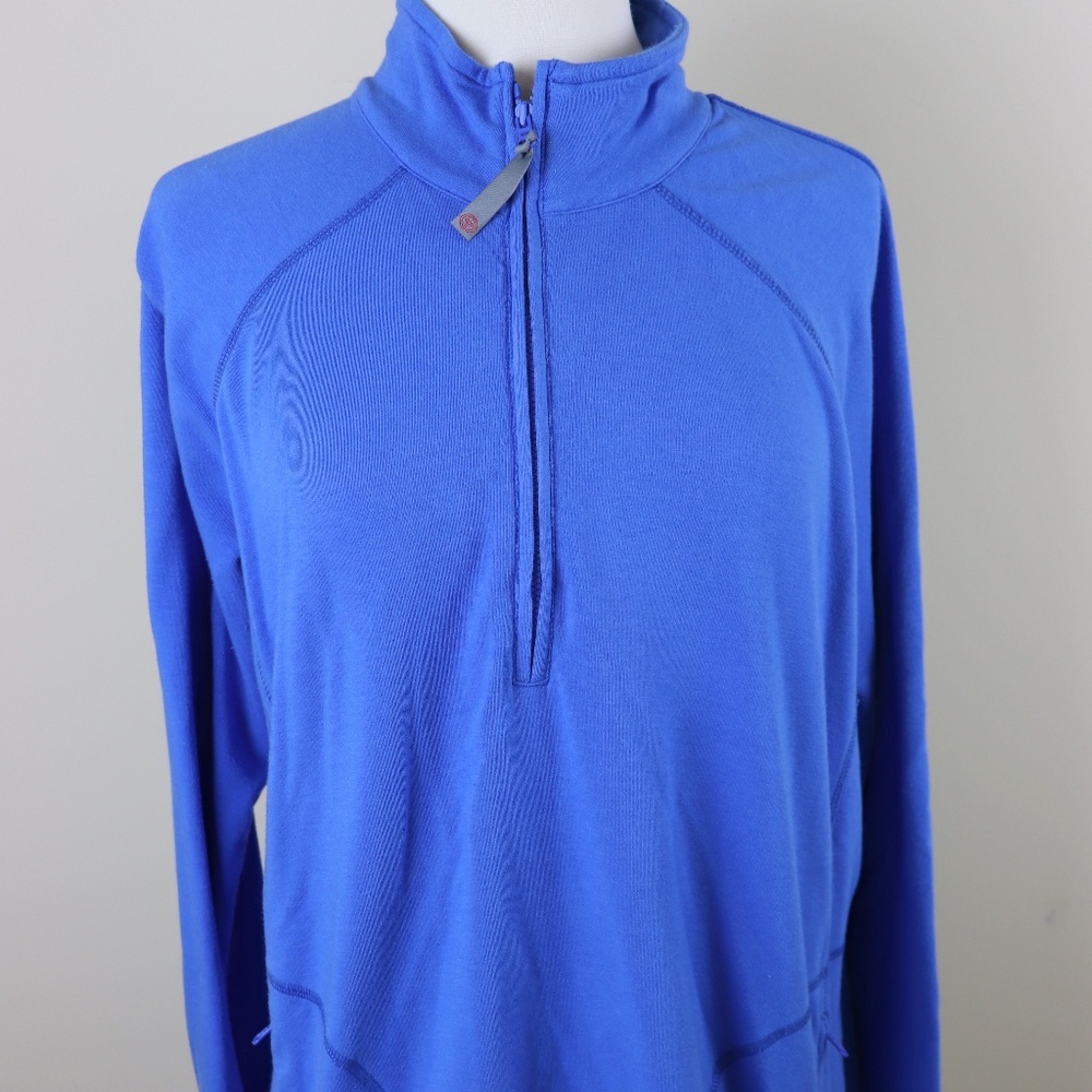 Talbots Woman Blue Stretch Lounge Jog Top 1X